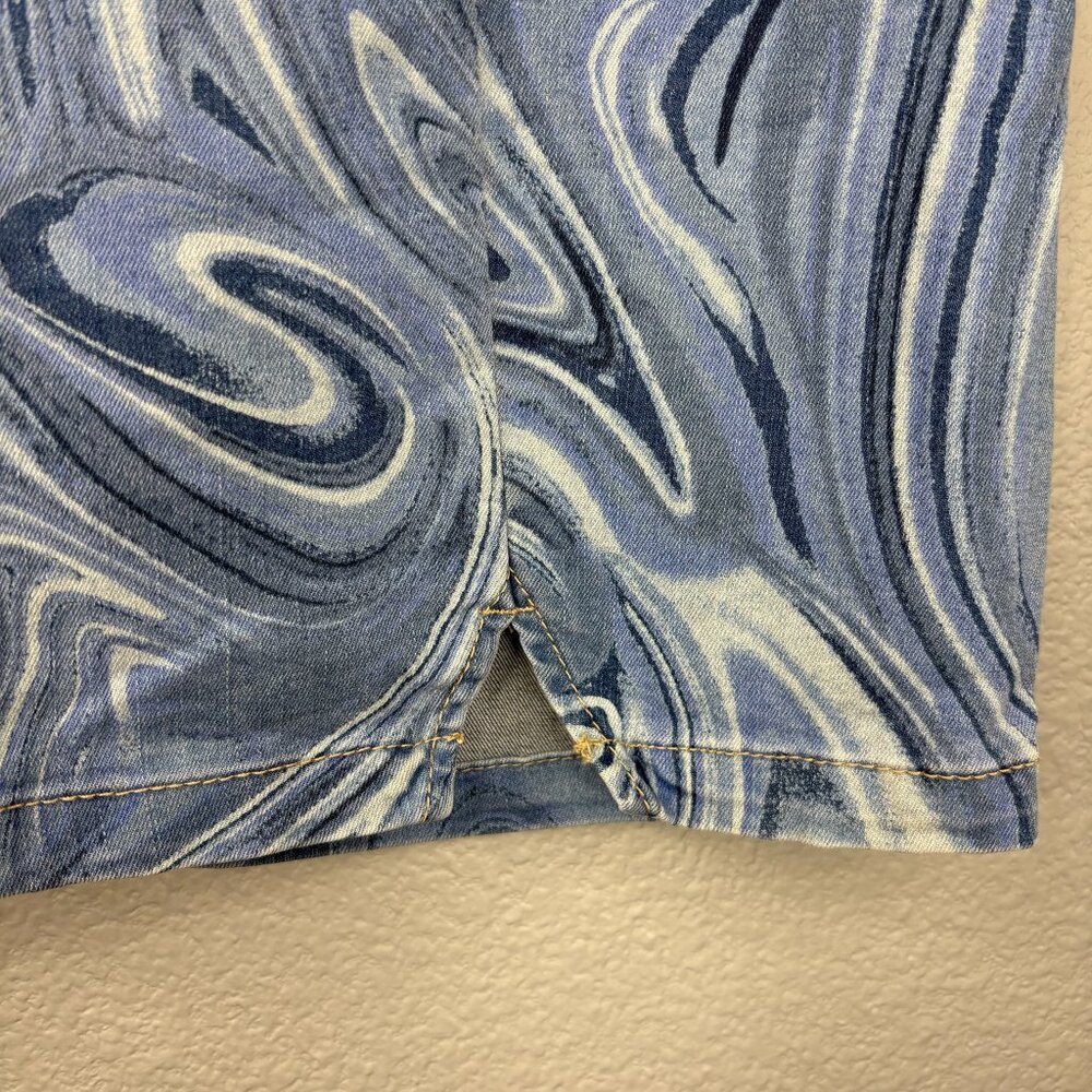 Wild Fable Watercolor Mini Skirt Stretchy - Picture 2 of 7
